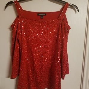 iNC international Concepts cold shoulder top